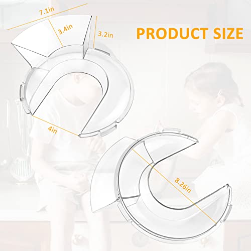 Upgraded Kn1Ps Pouring Shield With Snap For W10616906 Mixer Bowl Or Brushed Stainless Steel Tilt Head Stand Mixer Bowl, Replace W11312468 W11298367 Wpw10616906 #TOP1