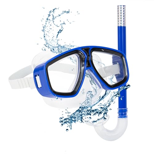 The Secret Home - Kit de de Buceo Unisex - Gafas de Buceo Ajustables para Adultos - Accesorios para Verano Fabricado en PVC - Set Ideal para Playa - Varios Modelos (Gafas de Buceo + Tubo - 4)