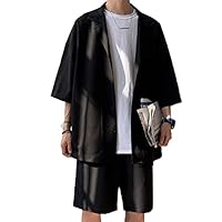 Amazon.co.jp: セットアップ メンズ ジャケット ハーフパンツ ショート