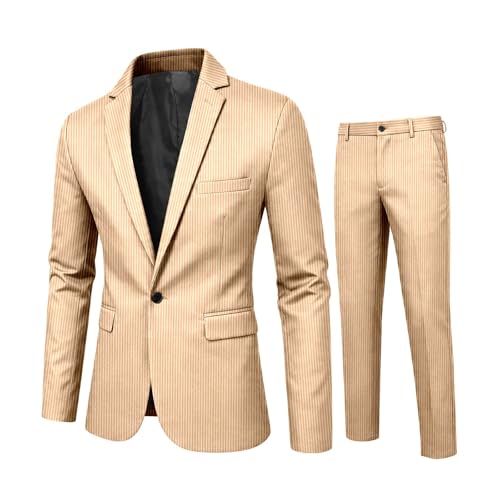 Traje de hombre elegante de dos piezas para oficina y celebraciones 5