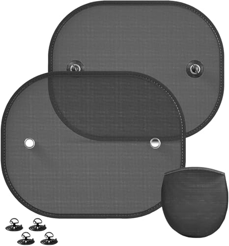 2 Stück Sonnenschutz Auto Baby, 44 x 36 cm Sonnenblende Auto mit UV Schutz, Universelle Sonnenblende für Seitenfenster, Autofenster Sonnenschutz Kinder mit Saugnäpfen 2 Stück Sonnenschutz Auto Baby, 44 x 36 cm Sonnenblende Auto mit UV Schutz, Universelle Sonnenblende für Seitenfenster, Autofenster Sonnenschutz Kinder mit Saugnäpfen