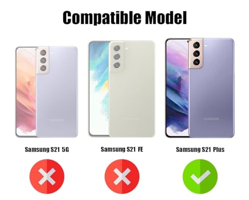 Image of Jkobi Rubberised Back Cover Case for Samsung Galaxy S21+ 5G | S21 Plus 5G (Textured Grip Design | Camera Protection | Slim and Light Weight | Soft Touch and Feel)