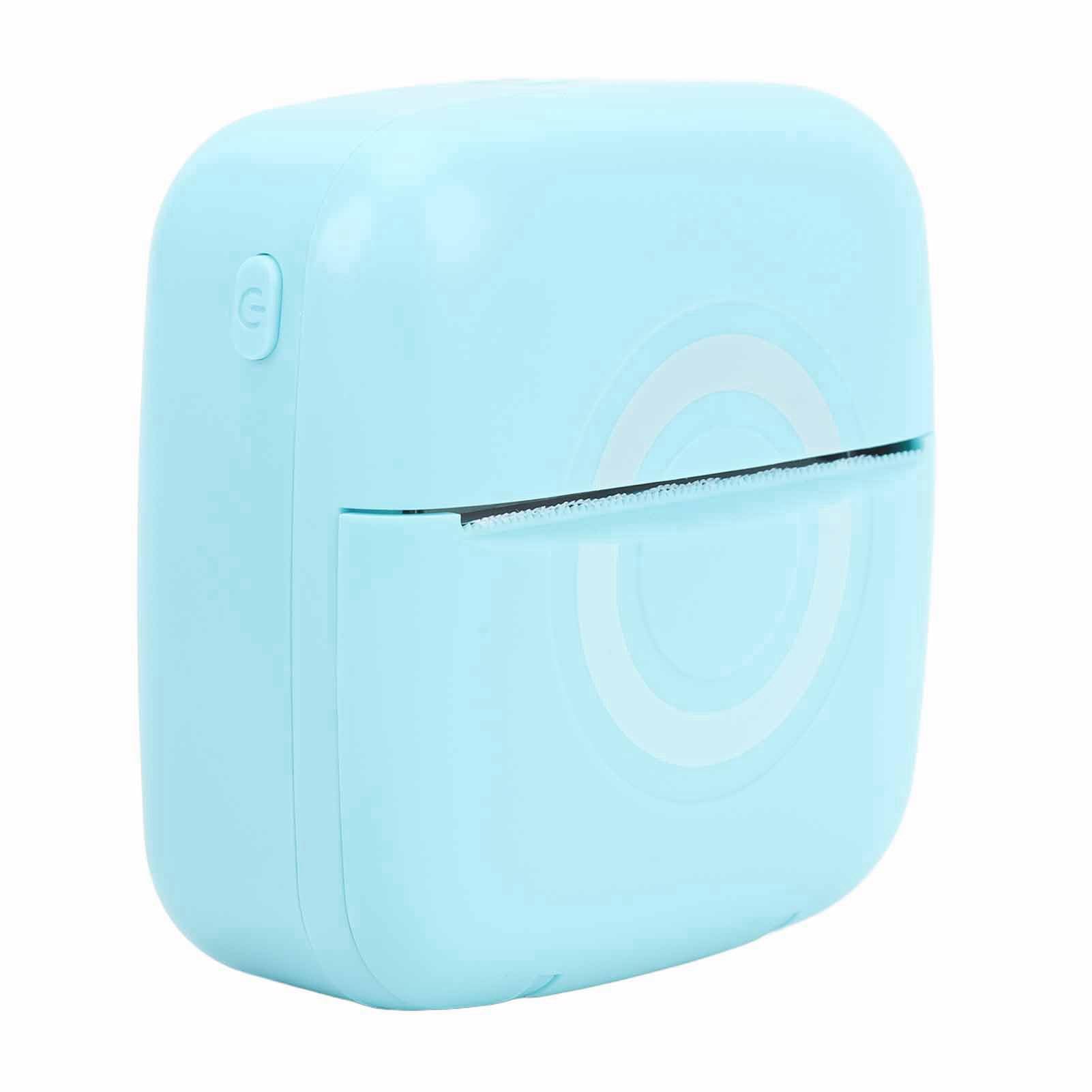 Pocket Printer, Efficient Safe Smart Printer App Control for Photo for Notes (Sky blue)