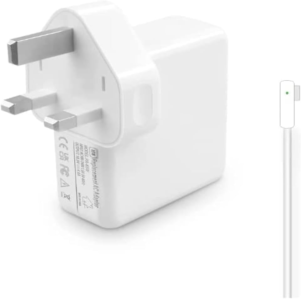 Global-tech -MacBook Pro (85W) L-TIP Power Adapter Charger Replacement -White