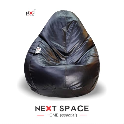 Image of NEXT SPACE Faux Leather Bean Bag Cover - Premium Cover (Cover Only, No Beans) (4XL)