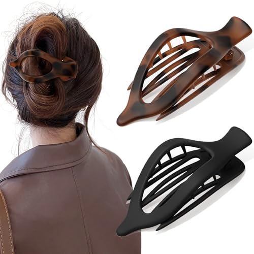 Oeusnael �����p��^�t���b�g�w�A�N���b�v2�Z�b�g�A�t�����`�R���R�[�h���C�_�E���N���[�N���b�v�A�����čׂ����p�A���K�ȃJ�[�u�t���T�C�h�N���b�v�A�}�b�g�m���X���b�v���̓z�[���h�w�A�A�N�Z�T���[�A�g�[�^�X&�u���b�N