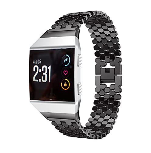 Correa deportiva de acero inoxidable para Fitbit Ionic miniatura 1
