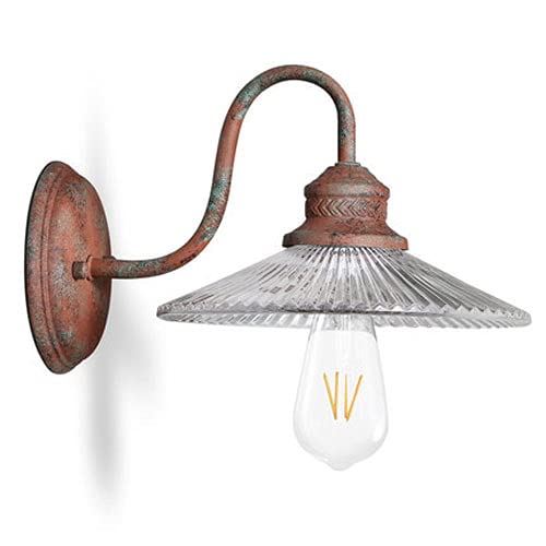 Factory Direct Sales Price Matt Black Wall Light Glass Victoria Outdoor Balcony Garden Patio Villa Wall Sconce American Country Style E27 Waterproof Iorn Art Wall La