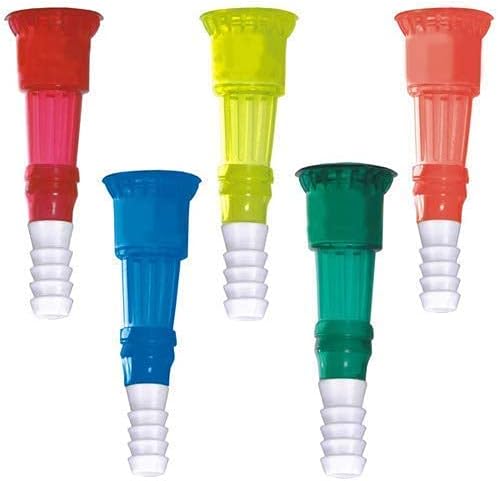 ALFA Pipe Plastic Connector PVC Jointer Hose Fast Fitting, for Water tap Joint 1/2 Inch (Set 5) (Multicolor)