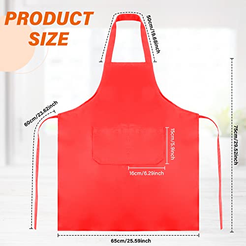 Jagely 36 Pcs Plain Bib Aprons With 2 Pockets Unisex Women Men Apron Washable For Kitchen Cooking Painting Crafting Bbq(Mixed Color) #TOP1