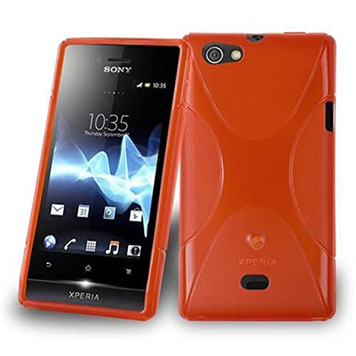 cadorabo Coque pour Sony Xperia Miro en Rouge Cerise - Housse Protection Souple en Silicone TPU avec Anti-Choc et Anti-Rayures - Ultra Slim Fin Gel Case Cover...