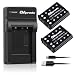OAproda 2 Pack Replacement EN-EL10 Battery and Ultra Slim Micro USB Charger for Nikon Coolpix S60, S80, S200, S210, S220, S230, S3000, S4000, S500, S510, S520, S570, S600, S700, MH-63 Charger