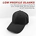 Phrase3 Ponytail Hat - Womens Ponytail Baseball Caps with High Ponytail Hole Design for Messy High Buns, All Cotton, Breathable (Black)