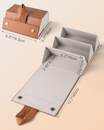 Image of Sunglasses Travel Case,Foldable Eyeglasses Case, Portable Multiple Glasses Case for Women Men Girls