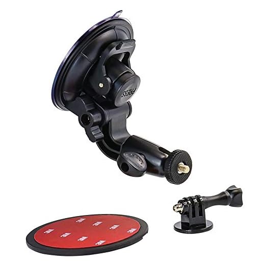 Heavy Duty Suction Mount for Cameras, Woleyi Flexible Windshield Dash Car Mounts, Universal Camera Stand for Road Trip