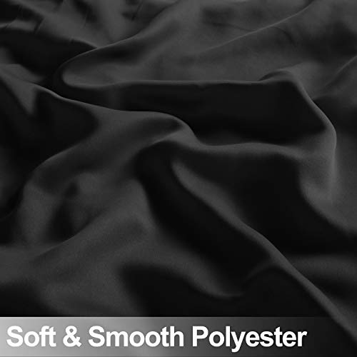 Wontex Room Divider Curtain - Privacy Blackout Curtains For Bedroom Partition, Living Room And Shared Office, Thermal Insulated Grommet Curtain Panel For Sliding Door, 8.3Ft Wide X 7Ft Long, Black #TOP5