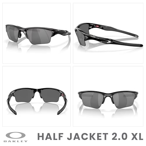 OAKLEY Half Jacket 2.0 XL OO9154 Rectangular Sunglasses For Men+ Bundle Accessory Leash Kit, Microfiber Pouch3