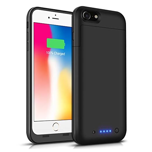 YONHUIZI Battery Case for iPhone 6S Plus 6 Plus, New 6800mAh Portable Charging Case Rechargeable Extended Charger Case for iPhone 6 Plus/6s Plus (5.5 inch) Black