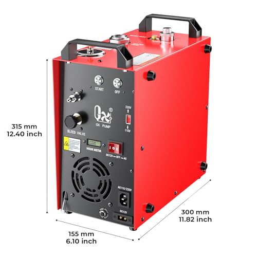 GX PUMP CS4-I Przenośna sprężarka powietrza PCP, kompresor pcp,mocny silnik 350 W, maks. 5800 Psi/40 Mpa, wbudowany konwerter domowy, chłodzenie wody i wentylatorów, 5 godzin ciągłej pracy
