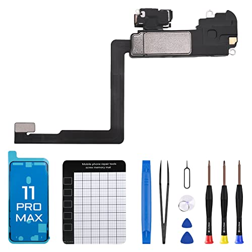 Image of for iPhone 11 Pro Max Ear Speaker Earpiece Replacement Repair Kit | Earspeaker Ear Piece with Ambient Light Sensor Proximity Sensor Assembly with Repair Fix Tools Kit 11Promax A2161 A2220 A2218