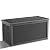 KFY 320 Gallon Waterproof Outdoor Storage Box, UV Resistant Resin Deck Box with Hydraulic Rod for Reinforced Stability, Perfect for Patio, Garden, and Pool, Black