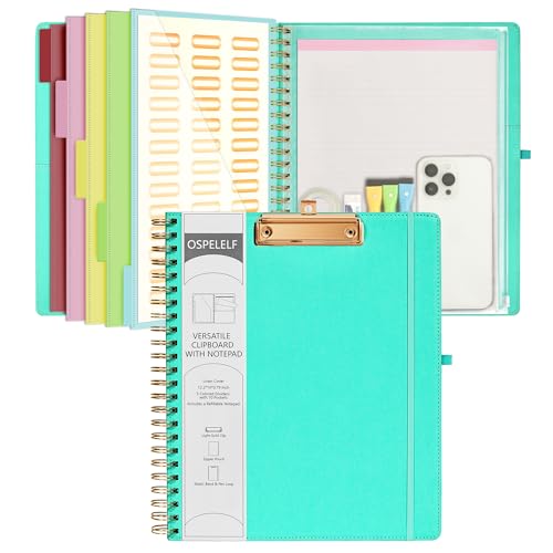 Bloc-notes ligné rechargeable et porte-bloc 10 poches pour ne plus perdre vos documents importants