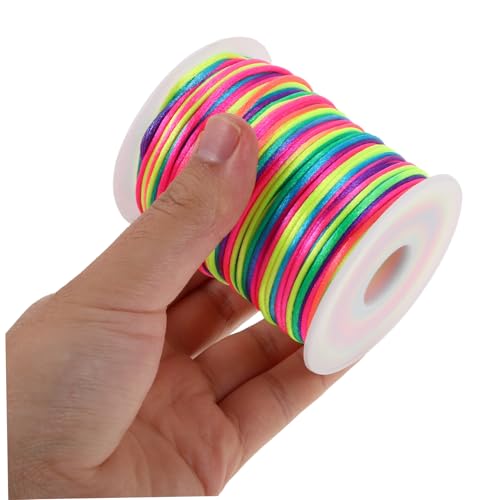 Cordon pour perles de haute qualité, fil tressé polyester ciré Veemoon pour bijoux durables - 5