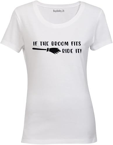 If The Broom Fits - Halloween - Ladies - T-Shirt