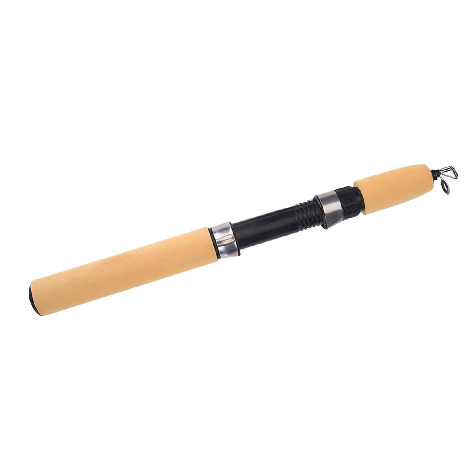 BuyWeek Caña de Pescar Fishing Rod 77 cm, Fibra de Carbono y EVA Mini Retráctil para Hielo de Invierno