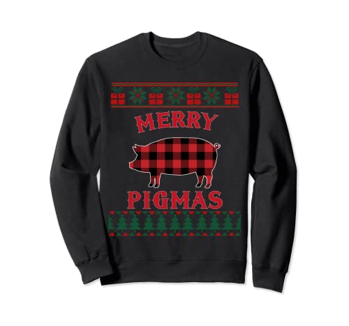 Camisa Merry Christmas de Pig Lover, suéter de Navidad Sudadera