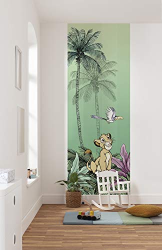 Komar Disney Fleece Photo Wallpaper Jungle Simba Size: 100 x 280 cm (Width x Height), Band Width 50 cm (Width x Height)