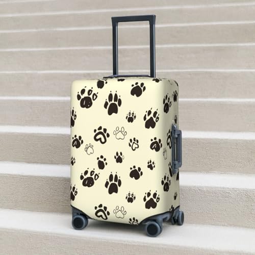 Dog Paws Luggage Cover Anti Scratch Dirt Waterproof Elastic Travel Luggage Cover Protector Suitcase Cover for Suitcase Tsa Approved Fit 18-32 Inch Luggage3