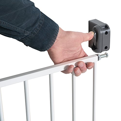 roba Türschutzgitter 'Easy Step', Metall Schutzgitter weiß, extra hoch, variable Breite 60-97cm