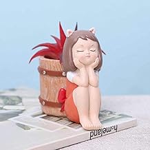 Resin Polyresin PotCute Basket Girl Succulent Planter Pot (Pot Only Plant not Included) Indoor