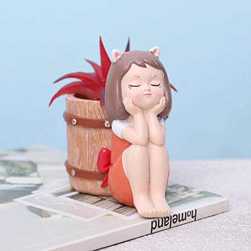 Guuchuu Resin Polyresin PotCute Basket Girl Succulent Planter Pot (Pot Only Plant not Included) Indoor (B08HJRLZFS) Amazon Price History, Amazon Price Tracker