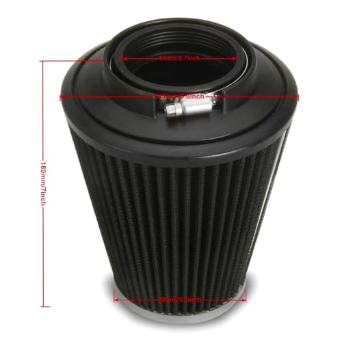 Nake Style Black Air Cleaner Filter