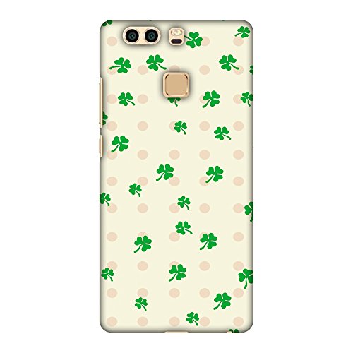 AMZER Slim Fit Handcrafted Designer Printed Snap On Hard Shell Case Back Cover for Huawei P9 Plus - Green HD Color, Ultra Light Back Case