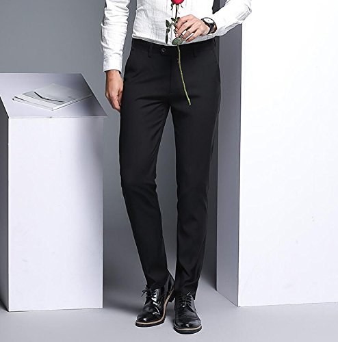 Men's Formal Suit Pants Slim Fit Flat Front Dress Pants Business Separate Pants2