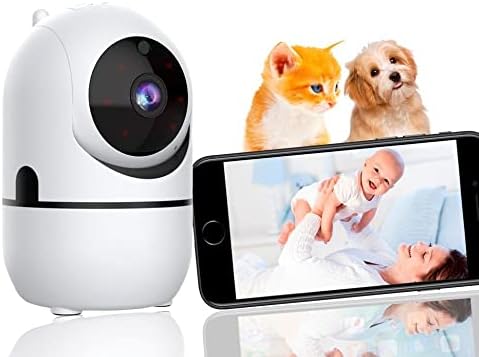 Camera Ip Wifi Giratória 1080p Estilo Babá Eletrônica Com Visão N...