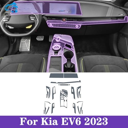 Film PPF pour Kia EV6 protection console centrale contre rayures - 2