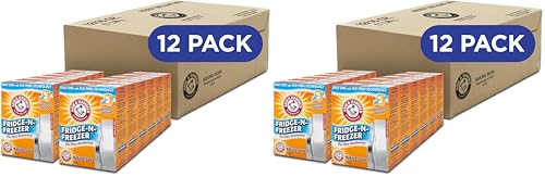 Image of Arm & Hammer Baking Soda Fridge-n-Freezer Odor Absorber, Orange 14 oz, Pack of 24