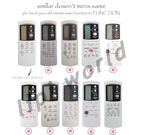 Image of LipiWorld 31 AC Remote Control (Old Remote Exactly Same Remote Will Only Work) Compatible for Voltas AC Remote
