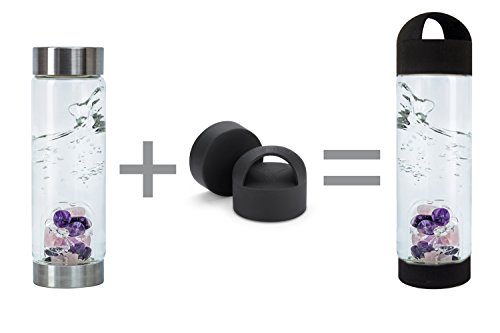 Tapas de silicona negra para botellas VitaJuwel ViA 4