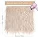 Tatuo 8 Pcs Faux Fur Furry Fabric for Crafts DIY 10 x 10 Inch Square Fluffy Fabric Shaggy Fake Fox Patches for Gnomes Beard Animal Costumes Cushions Home Decor Supplies(Multi-Colored)