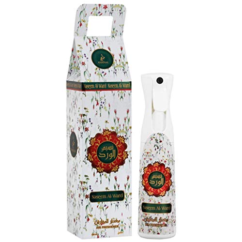 Naseem al Ward Air Freshner - 320 ML (10.8 oz) | Bergamot & Cherry Blossom, Violet & Jasmine, Agarwood I Home Fragrances Crafted to Eliminate Unpleasant Odors | Mahasin Frash I by Khadlaj