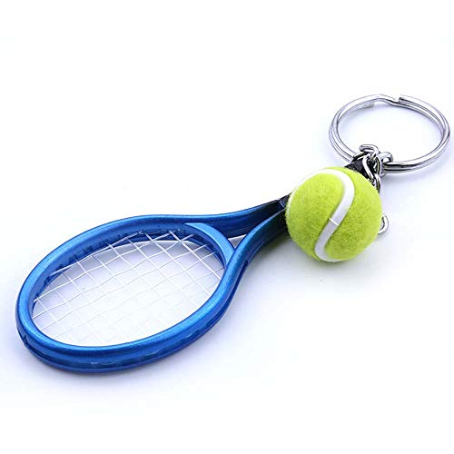 KENYG Simulation Tennisschläger Schlüsselanhänger Wimbledon Tennis Wettkampf Memento Geschenk Cover
