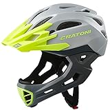Cratoni Casco de Bici, Unisex Adulto, Gri/LIM, 58-61