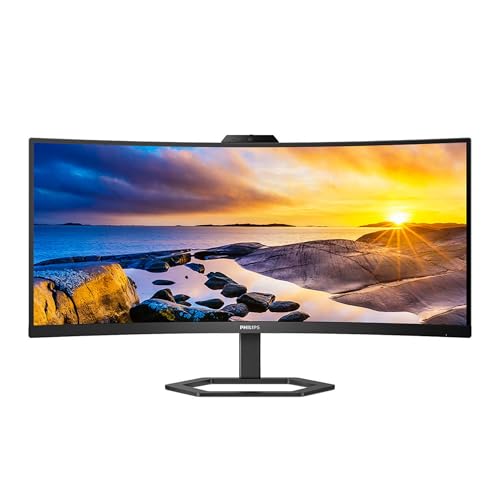 Philips 34E1C5600HE 5000 Series LED Monitor gebogen 34"" 3440 x 1440 WQHD @ 100 Hz VA 300 CD/ ? 3000:1 4 ms HDMI DisplayPort USB C luidsprekers textuurzwart 34E1C5600HE00 - vue 10