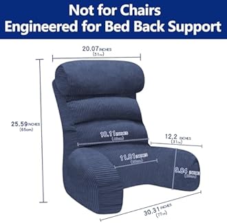 Back Pillow for Bed Sitting Up, Reading Pillow, Extra Large Arm Pillows for Adults for Back Support,Bed Pillow for Sitting up for Watching TV/Gaming/Relaxing