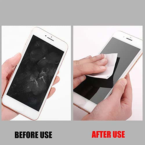 Lenços para limpeza de óculos - 100 lenços umedecidos para lentes embalados individualmente | Tablet